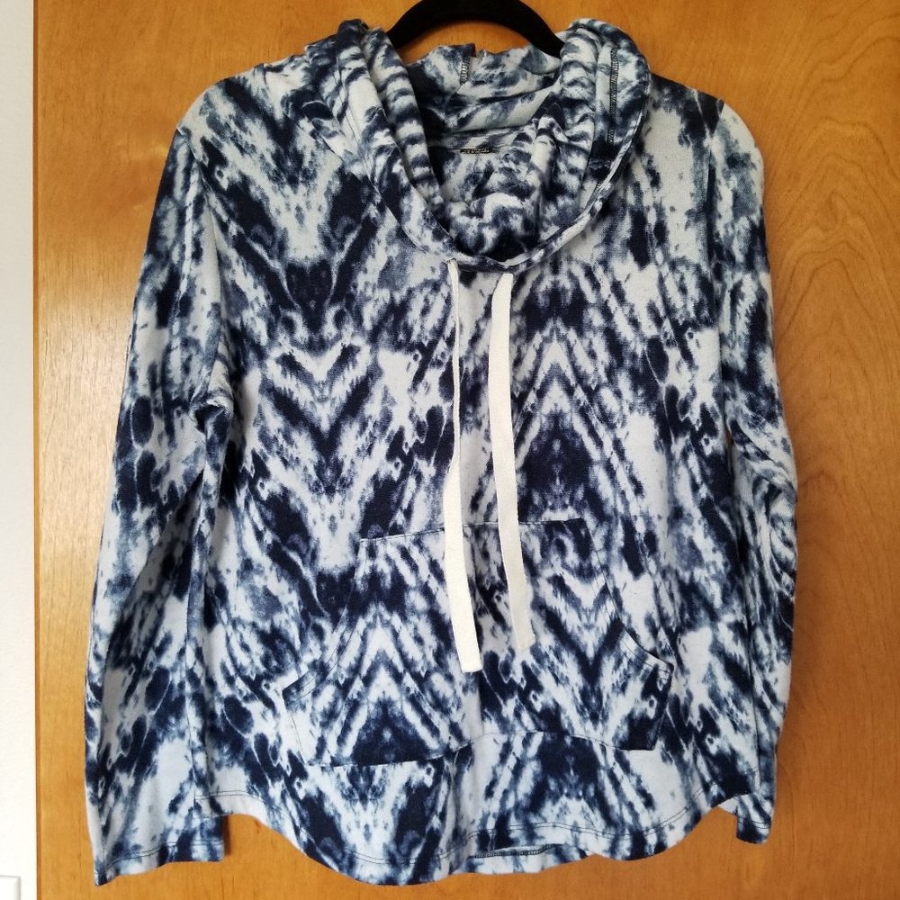 Tye Dye Cowl Neck Sweatshirt XL